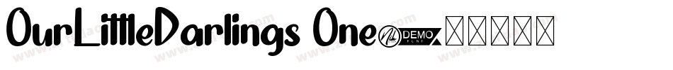 OurLittleDarlings One字体转换